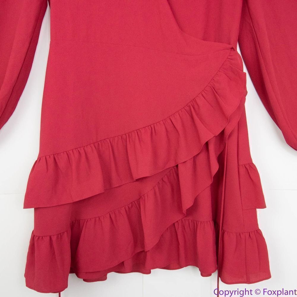 1. State Red Ruffle Mini Dress - Picture 4 of 16